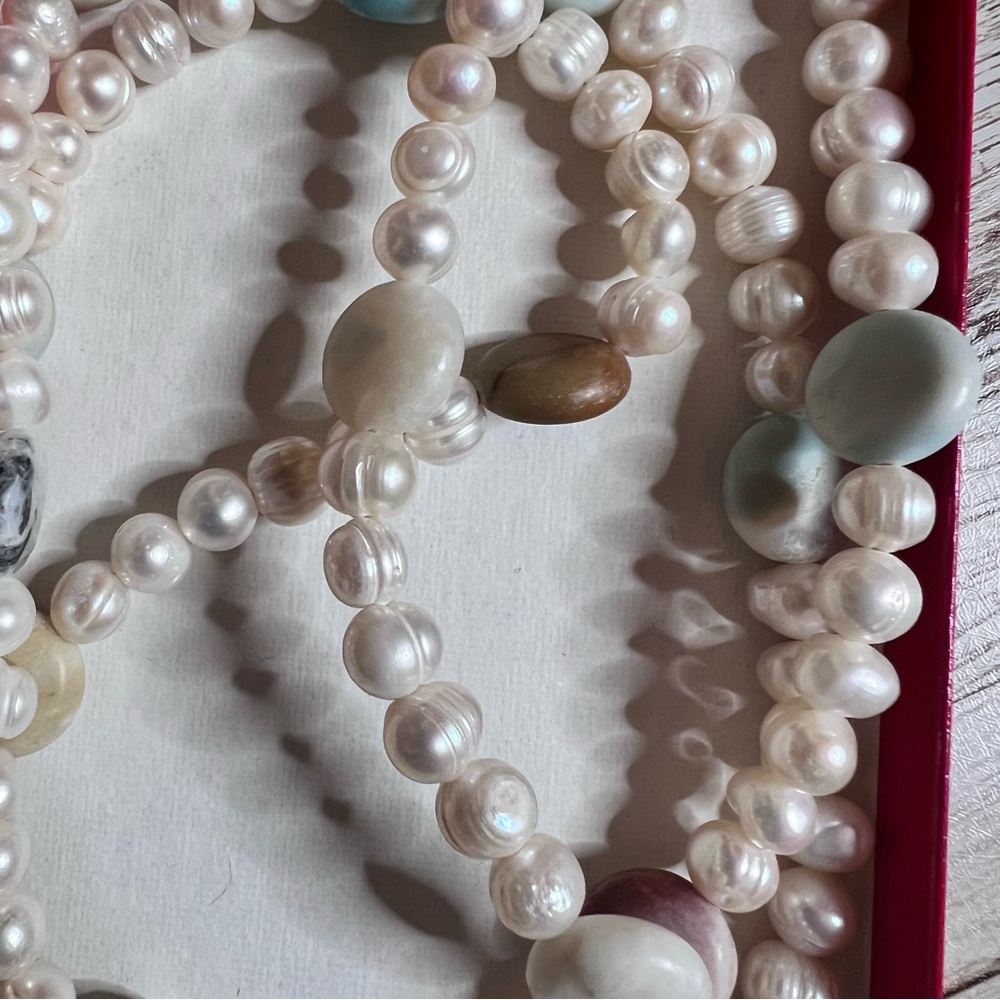 💚Beadles NWT LONG heavy necklace